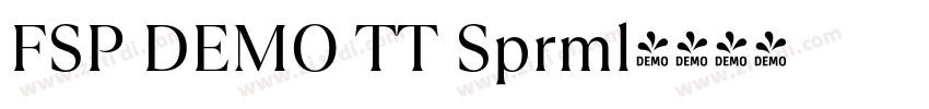 FSP DEMO TT Sprml字体转换 FSP DEMO TT Sprml字体转换